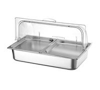 Station de garniture pour pizza, organisateur d'épices en acier inoxydable, station de buffet pour salades avec ensembles de boîtes à glace pour ingrédients de sauce, garde-manger de cuisine (D)