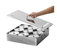 Station de Garniture pour Pizza, récipients à Condiments en Acier Inoxydable avec couvercles, louches, Plateaux compartimentés pour la préparation des ingrédients, Accessoires pour Four à Pizza