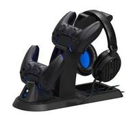 STEALTH Ultimate Gaming Station pour PS5 avec casque et support de manette assortis et câble de recharge USB-C tressé de 2 m et manette assortis et câble de chargement USB-C tressé de 2 m
