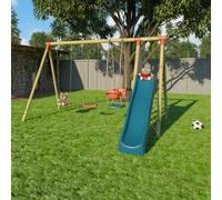 Station de jeux 2,30 m topwood zalmi 2 - 6 enfants bois TU