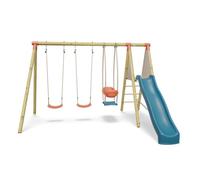 Station de jeux bois 2,30 m Topwood PUNJI - 5 enfants