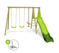 Station de jeux bois 2,30 m Topwood YAKI VERT - 6 enfants