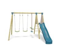 Station de jeux bois 2,30 m Topwood ZAKI - 6 enfants