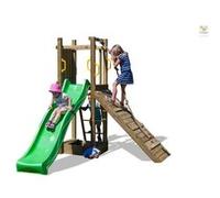 Station de jeux FUNGOO FUNNY3 avec rampe et bac à sable Vert (toboggan) G