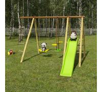 Station De Jeux Poutre Métal 1,90 M, 5 Enfants, Techwood Premium Oreka Bois TU