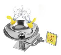 Station de lavage des yeux en acier inoxydable 304, lave-yeux d'urgence, premiers secours pour douche oculaire et panneau d'irrigation oculaire