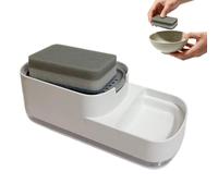 Station de lavage manuelle - Plateau à récurer intégré, récipient à lessive rechargeable, support de bassin antidérapant, appareil de nettoyage efficace | Accessoire moderne, pour café restaurant