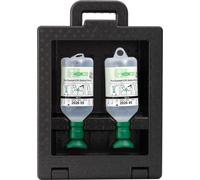 Station de lavage oculaire LEINA IBOX avec 2 x 500 ml de solution de lavage oculaire