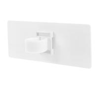 Station de Logo Micro Acrylique Vierge pour Interviews et Discours DIY | Surface Blanche Simple, Maintien Ferme et Stable, Format Compact, Usage Multi Fonctionnel pour Scènes, École
