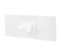 Station de Logo Micro Vierge en Acrylique Blanc, Portable, pour Discours | Surface Vierge, Design Simple et Délicat, Stable, Pratique pour Fixer le Micro