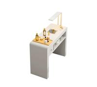 Station de manucure avec collecteur de poussière et lampe LED pour salon de beauté des ongles avec tiroirs de rangement