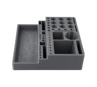 Station de montage de mouches en plastique multi-grille pour outils de fixation de mouches, support de rangement compact conçu pour une utilisation de bureau et une meilleure accessibilité
