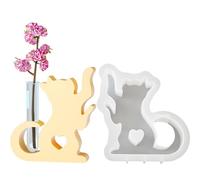 Station de multiplication - Moule en silicone - Moules de vase pour chat - Moules en résine pour vases et plantes - Moules en silicone époxy pour support de fleurs hydroponique