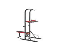 Station de musculation avec banc de musculation pliable noir