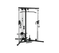 Station de musculation multifonction réglages multiples acier gris noir