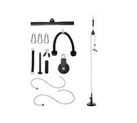 Station de musculation - station de traction poulie haute à fixer au plafond - barre traction et autres accessoires inclus