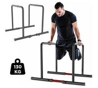 Station de musculation - YOLEO - Barres Dip Parallèles - Acier - Noir - Largeur ajustable