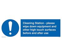 Station de nettoyage : veuillez essuyer l'équipement et les autres surfaces tactiles avant et après utilisation.