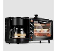 Station de petit-déjeuner compact, de 450 mm de large, équipée d'un four à cuisson et d'une cafetière goutte à goutte. Poêle amovible pour un nettoyage facile et une économie d'espace