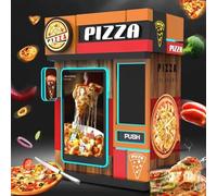 Station de pizza commerciale - Libre-service, station de remplissage en libre-service, qualité commerciale, écran tactile et module de paiement, convient pour les entreprises alimentaires, les