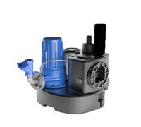 Station de pompage générale d'évacuation des eaux usées, série Sanicubic 1GR, modèle SE71.4 T, pompe broyeuse triphasée, 55 litres, 3200 W, 56,4 x 54 x 57,9 cm (référence : 04CUB1GR14T)