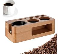 Station de pressage d'espresso - Tapis antidérapant en bois de 9,45 pouces, organisateur de café | Porte-filtre pour maison, cuisine, bar, dortoir, salle à manger, comptoir, pour café