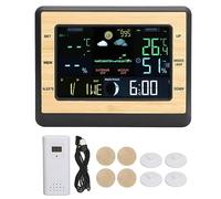 Station de prévision météo numérique à écran couleur, pour usage domestique, surveillance intérieure et extérieure