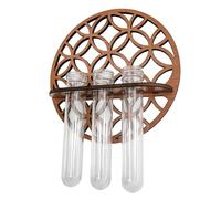 Station de propagation de terrarium Plant - Station de propagation en bois avec 3 tubes à essai - Plusieurs scènes disponibles - Station de propagation décorative pour la décoration du hog