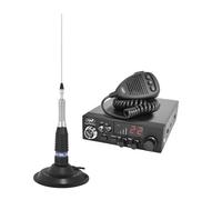 Station de Radio - CBI - ESCORT CB 8024 ASQ - Antenne PNI ML160 - Aimant - Noir