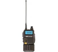 Station de radio portable VHF / UHF CRT FP00 bibande 136-174 et 400-470 MHz noire