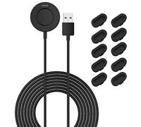 Station de recharge de rechange compatible avec Garmin Fenix 7X/7/7S/6X/6/6S, Venu 2 Plus, Instinct 2/2S, Forerunner 945/745/55, Vivomove Sport/Vivoactive 4/4S avec 10 bouchons anti-poussière