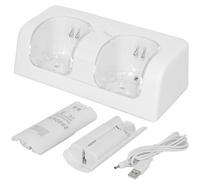 Station de recharge double pour manettes Wii, rechargeable et écologique, portable et pratique