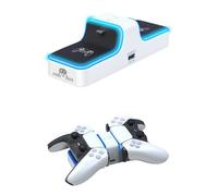 Station De Recharge Pour 2 Manettes Ps5 Type Playstation Sony (1 Câble Type C 1m Inclus)
