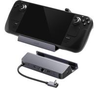 Station de Recharge pour Steam Deck/ROG Ally, Station de Recharge 6-en-1, hub USB C avec HDMI 4K@60Hz, Ethernet 1 Gbps, 2 Ports USB A et 1 Port USB C, Recharge Rapide 100W, et Bien Plus Encore.