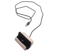 Station de Recharge pour Téléphones, Câble Intégré Support de Bureau Stable | ABS Plastique, Angle de Vision Pratique, Hub de Charge Unique, pour Appels Vidéo au Travail
