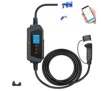 Station de recharge pour véhicules électriques, wallbox type2 câble,APP WIFI, 7KW APP