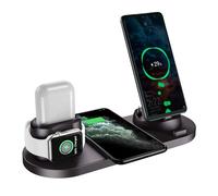 Station de recharge sans fil, design portable rechargeable pour support de charge MagSafe, compatible avec la recharge sans fil Qi et la recharge