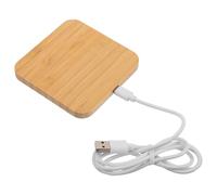 Station de Recharge sans Fil en Bambou Double Norme Qc/pd