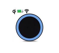 Station De Recharge Sans Fil Qi Universel Smartphone Noir Et Bleu