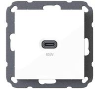 Station de Recharge USB encastrable, charg EUR USB-C 65 Watts, Blanc s. c.