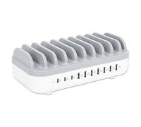 Station de recharge USB - MANHATTAN - 180856 - 10 ports - Couleur gris - Interfaces USB