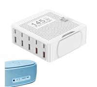 Station de Recharge USB Multiple, Hub De Charge pour Les Téléphones, Station de Charge Portable PD QC3.0 10 Ports 145W pour Tablette Téléphone Casque Montre