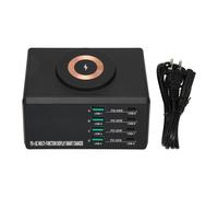 Station De Recharge Usb Pour Plusieurs Appareils, 110w, 8 Ports, MagnéTique, Sans Fil, Charge Rapide, Pour Maison, HôTel, Prise Us 100 à 240v