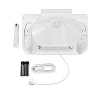 Station de Recharge VR pour Meta 3, Station de Charge Rapide USB-C avec 2 Batteries Rechargeables, Support de Chargement simultané pour Casque et manettes, avec Montage Mural (Blanche)