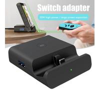 Station de rechargement pour Switch/Lite - keeper - Adaptateur convertisseur vidéo HDMI 2.0 - Noir - USB-C DC15V/2.6A