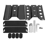 Station de réparation pour voitures RC 1/8 1/10 1/16 en alliage d’aluminium réglable - Support robuste avec rotation 360° et protection amortisseur, idéale pour l’entretien (Noire)
