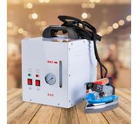 Station de repassage à vapeur commerciale avec manomètre et température réglable, puissance de 1600 W et chaudière de 4 L pour une utilisation professionnelle dans les magasins de vêtements