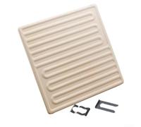 Station de reprise - Plaque chauffante infrarouge lointain - Brique de poterie - 180 x 180 mm - 800 W - 220 V - Pour chauffage contrôlé dans les reprises électroniques (220 V)