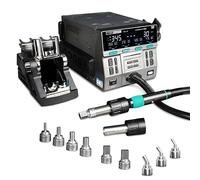 Station de retrait d'air chaud 8650Pro 1300W Affichage numérique Station de retrait BGA avec buse courbée Réparation de soudure Station de dessoudage (Alimentation 220V 8650Pro)
