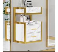 Station de salon murale, armoire murale suspendue avec tiroirs, rangement de coupe du visage et des cheveux, organisateur de styliste